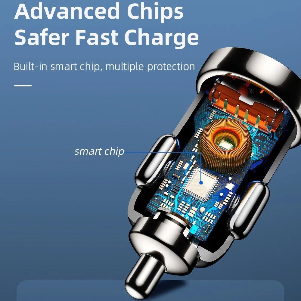 Ổ Cắm Sạc Nhanh PD Type C Cho Xe Hơi