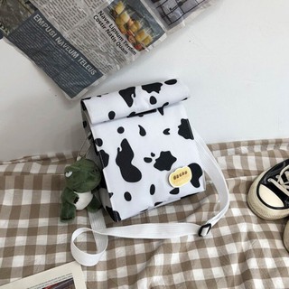 Túi Vải Đeo Chéo Nữ T53 Bò Sữa Xinh Xắn Đáng Yêu Và Cute