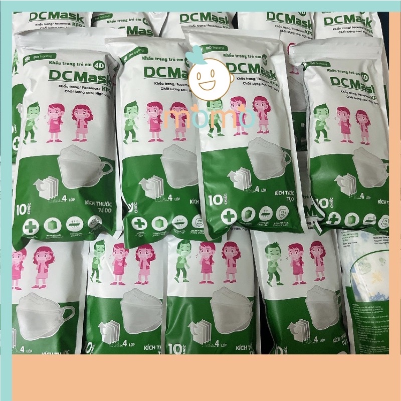 (COMBO) 10 CHIẾC Khẩu trang KF94 EM BÉ DC Mask 4 Lớp Chống Bụi Mịn Và Kháng Khuẩn Hàng Cao Cấp