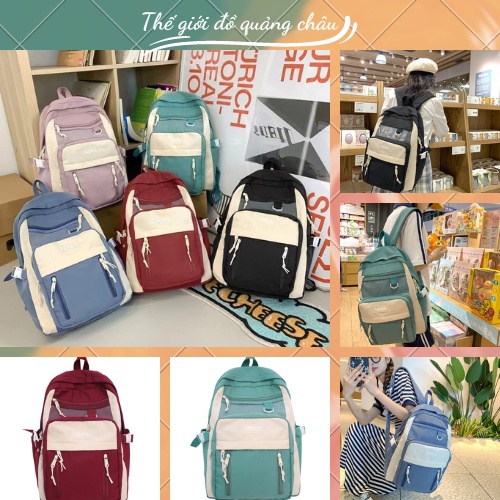 Balo đi học,túi du lịch cao cấp Unisex siêu nhẹ, chống thấm nước - Hàng Quảng Châu Cao Cấp (BL8)