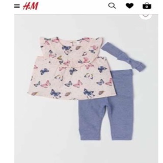 Set bôn 3 chi tiết bướm bé gái