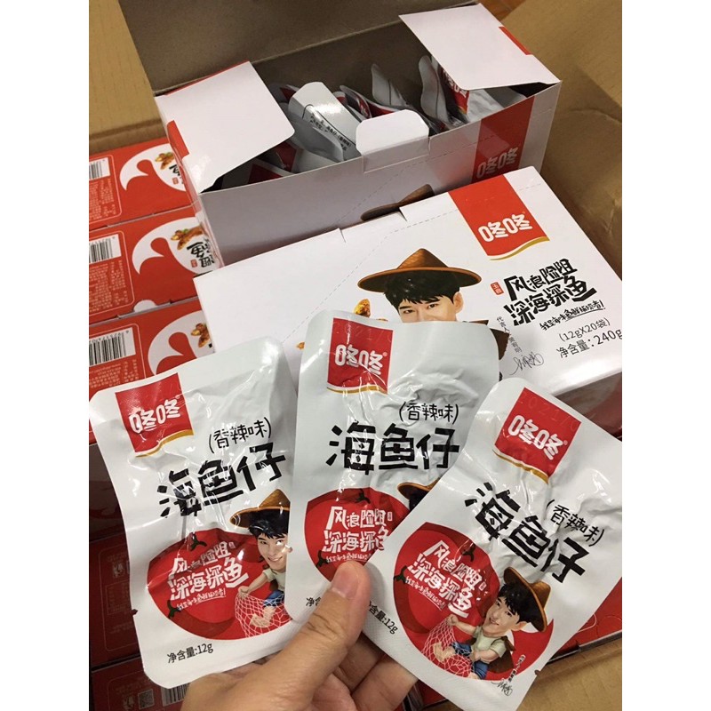 1 hộp cá cay Trung Quốc 20 gói