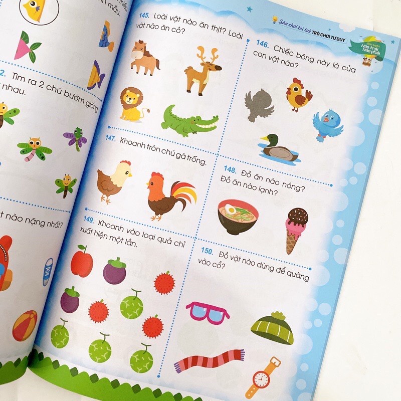 Sách - Sân Chơi Trí Tuệ Rèn Luyện Não Trái Não Phải Cho Bé Từ 3-6 Tuổi