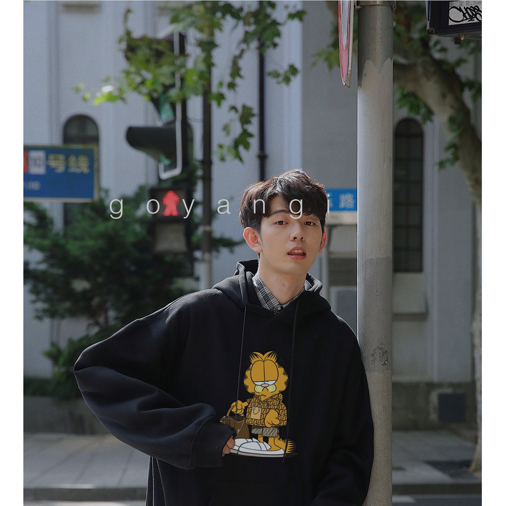 Áo Hoodie Mèo fendy nam nữ unisex form rộng oversize phong cách ulzzang hàn quốc