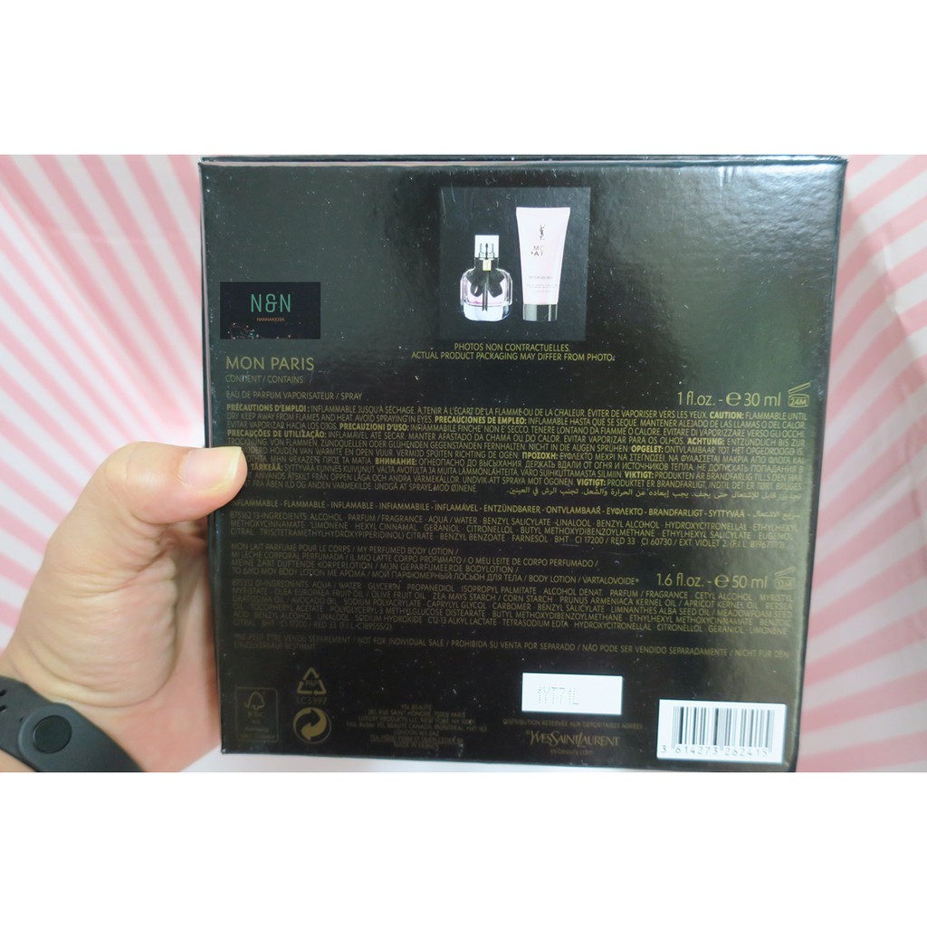 [GIFTSET] Bộ nước hoa nữ YSL Mon Paris EDP 30ml + Lotion 50ml | BigBuy360 - bigbuy360.vn