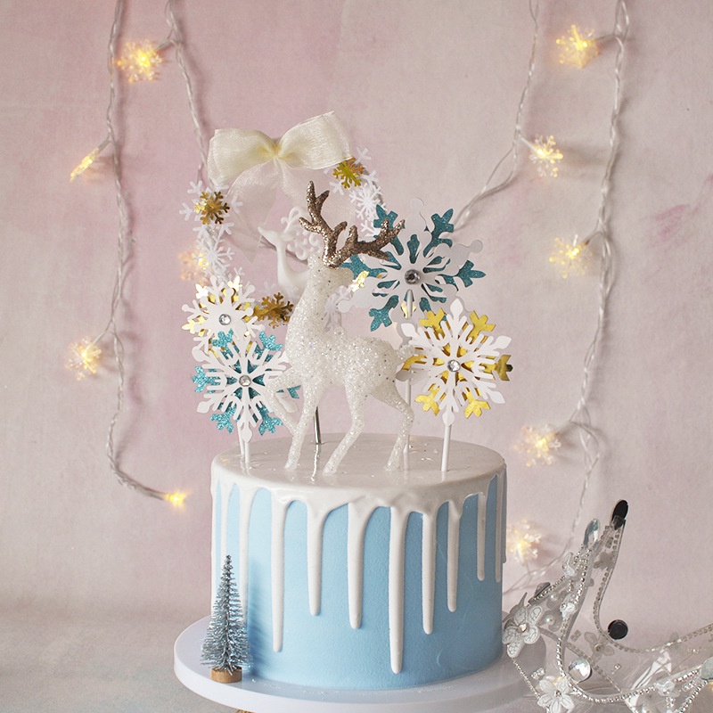 Phụ Kiện Trang Trí Bánh Kem Chủ Đề Giáng Sinh Dễ Thương