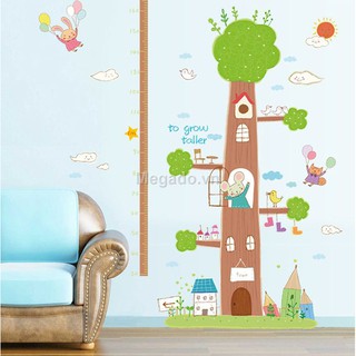 Decal cây đo chiều cao B048
