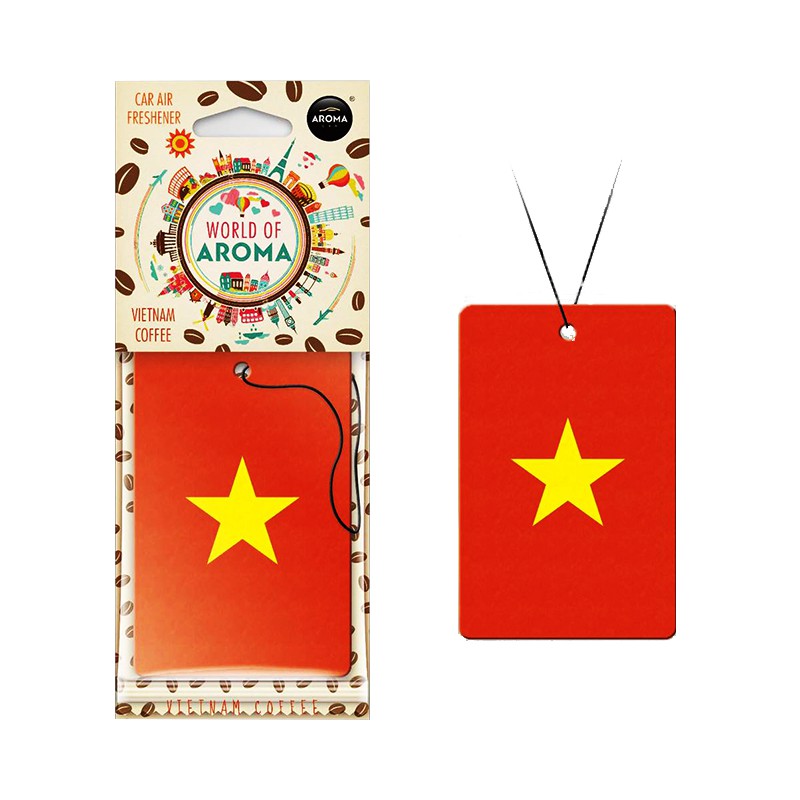 Lá thơm Cờ Việt Nam Aroma Car Vietnam Flag Limited Phiên bản giới hạn - Otocare247