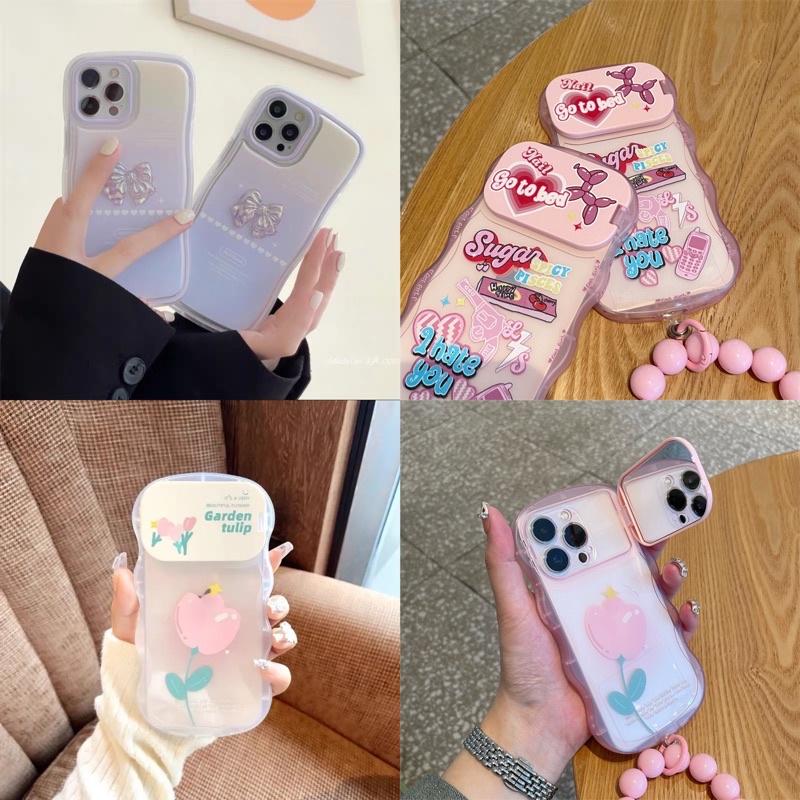 Ốp Điện Thoại Chống Sốc Lượng Sóng Họa Tiết Xinh Xắn Cho iPhone 13 12 11 Pro max XR XS max 7PLUS