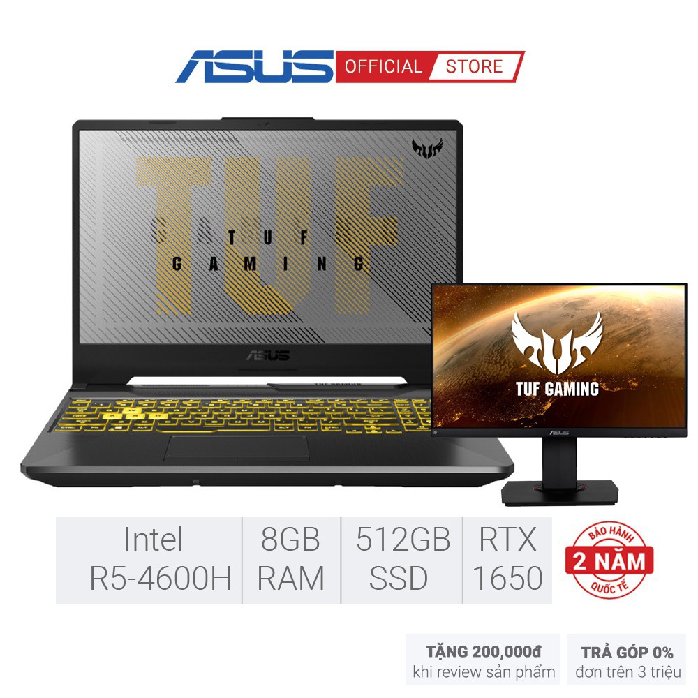 Laptop Asus TUF FA506II-AL012T R5-4600H 8GB 512GB GTX1650Ti 15.6&quot;FHD Win 10