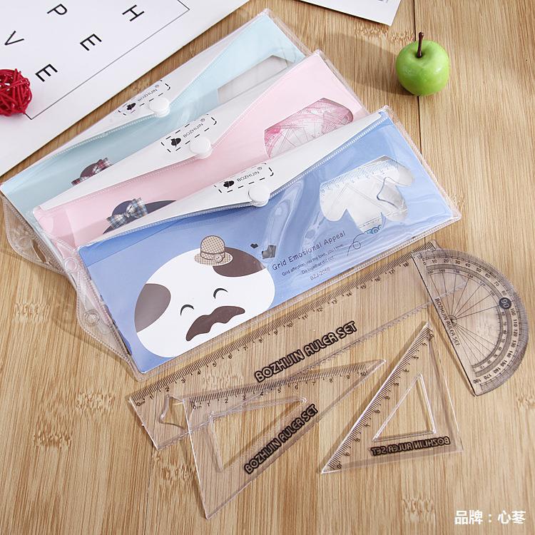 Thước Kẻ Học Sinh Cute Eke Đo Độ Hình Hoạt Hình Đồ Dùng Học Tập Dễ Thương VPK52