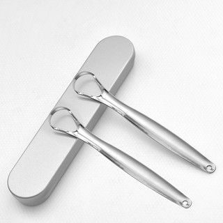 Dụng cụ cạo lưỡi làm sạch mảng bám kèm hộp đựng (CL01)