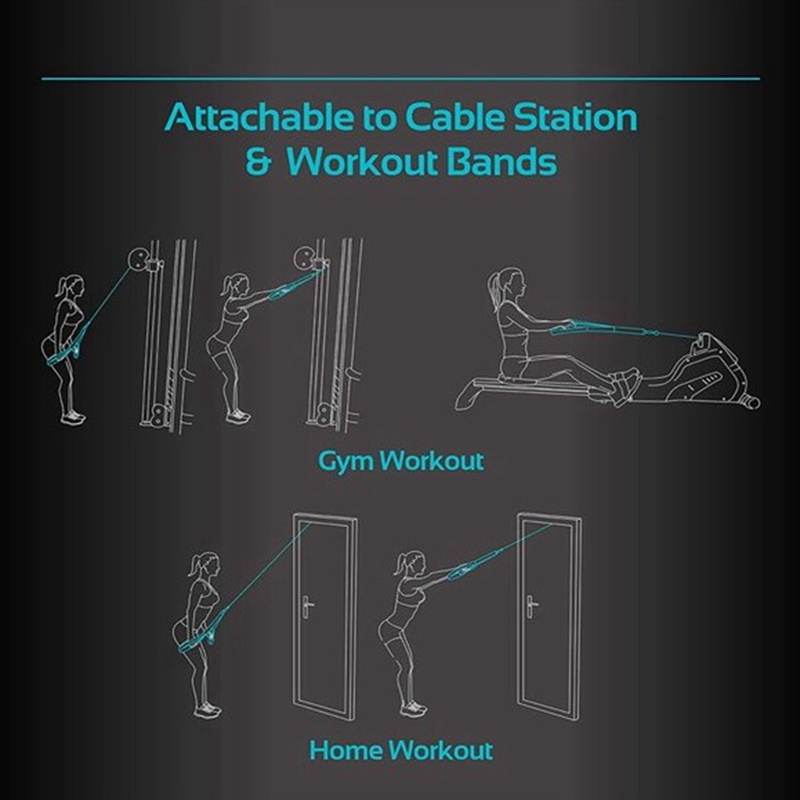 Dây Cáp Tricep Mới Lắp Cáp. Dây Kéo Xuống 28.7 Inch & 22 Inch Hai Đầu Dài Tích Hợp Trong 1 Dây Đai Mở Rộng Triceps