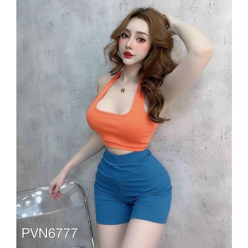 Bộ áo cổ trồng quần sort