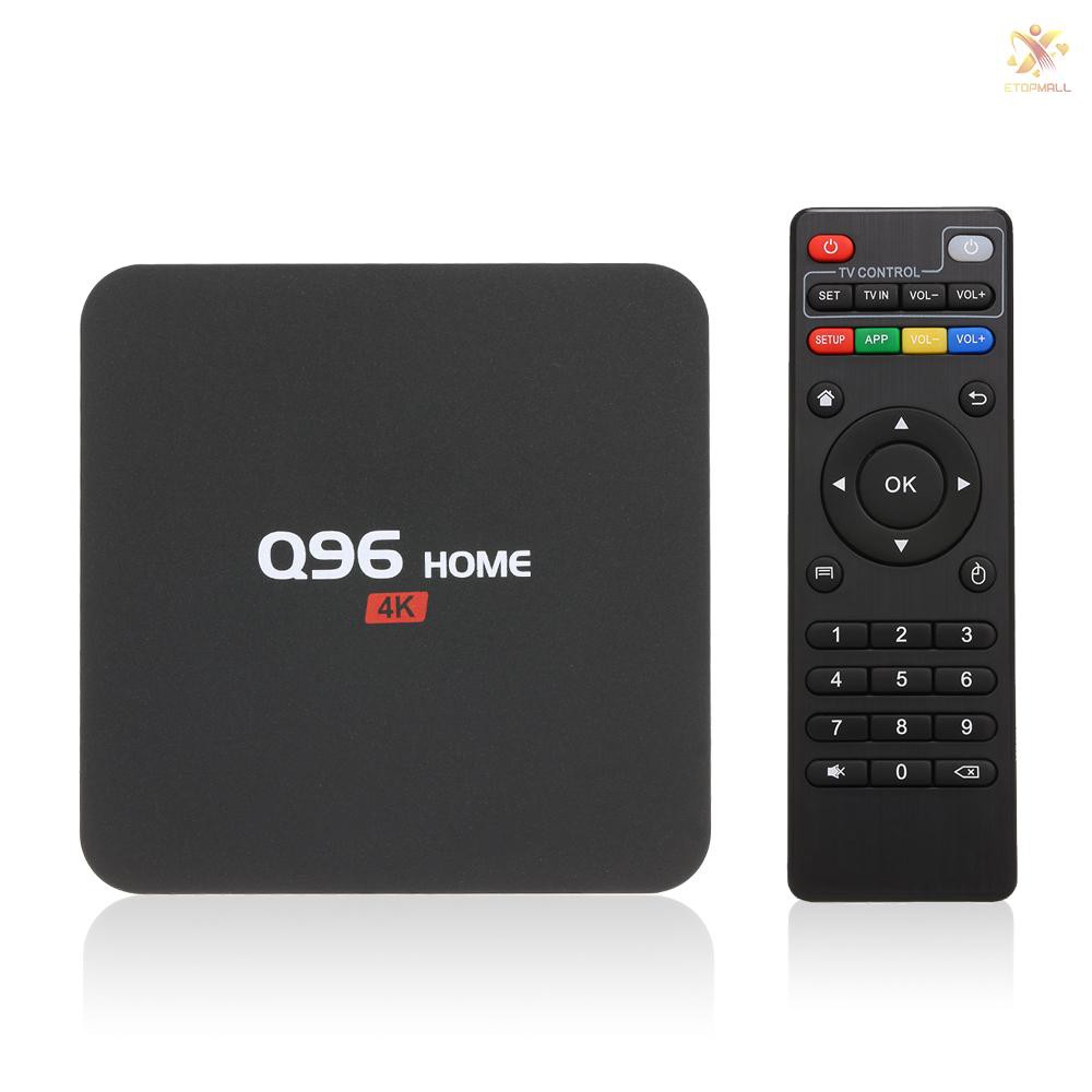 Bộ Tv Box Q96 Android 8.1 Rk3229 Lõi Tứ Uhd 4k Media Player 1gb / 8gb 2.4g Wifi H.265 Vp9 Hdr10