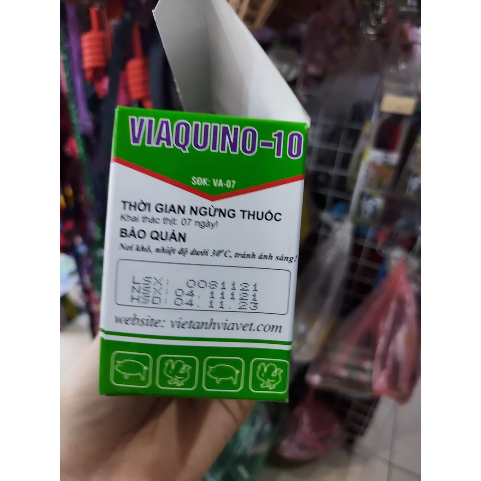 VIAQUINO-10 dùng khi gà đi ngoài