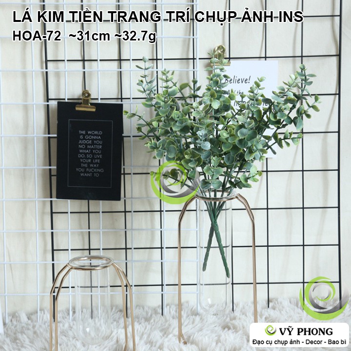 CÀNH LÁ KIM TIỀN TRANG TRÍ ĐÁM CƯỚI,ĐẠO CỤ CHỤP ẢNH SẢN PHẨM INS HOA-72