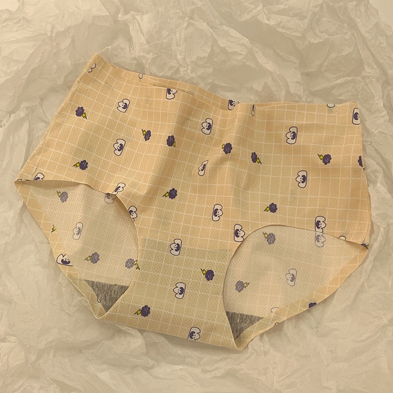 Quần Lót Lụa Mát Không Đường May Kháng Khuẩn Thoáng Khí Thời Trang Cho Nữ