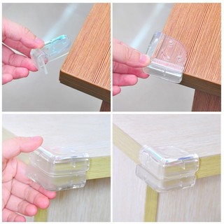 Set miếng nhựa silicon trong suốt bọc cạnh nhọn bàn ghế tiện dụng