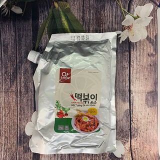 Sốt ớt sẵn nấu tokbokki bánh gạo xào cay Hàn Quốc 1kg loại 3