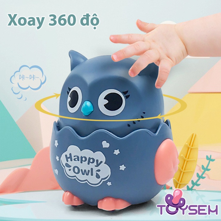 Đồ chơi trẻ em chim cú chạy trốn xoay 360 độ Toysem - Quà tặng sinh nhật cho bé