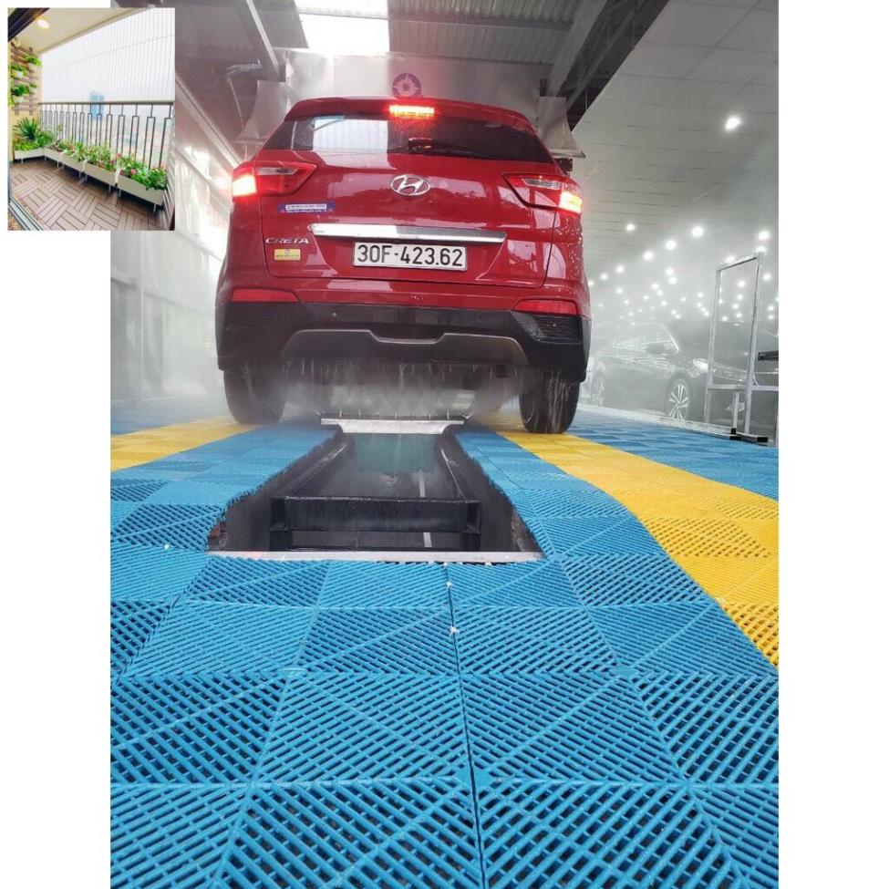 Tấm lót chịu lực nhựa dẻo trải sàn rửa xe cho gara ô tô / trung tâm chăm sóc xe ô tô