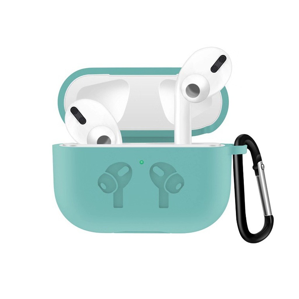 Hộp Bảo Vệ Silicone Cho Airpod Pro Kèm Móc Chống Rớt
