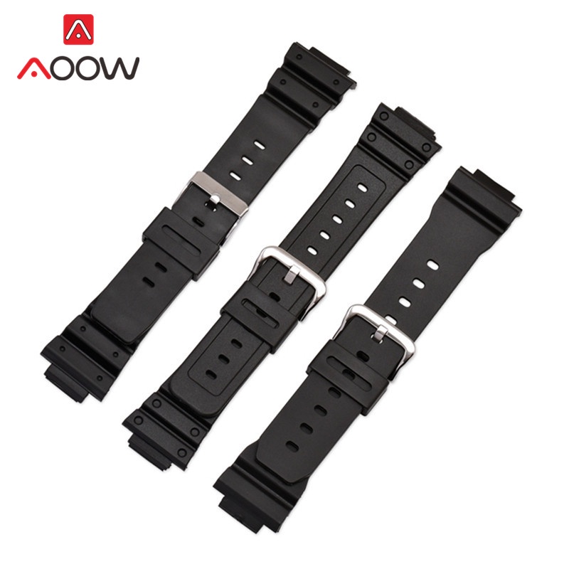 Dây Đeo Thay Thế 16mm Bằng Cao Su Silicon Chống Nước Cho Casio G-Shock 9052 5600 6900 Series