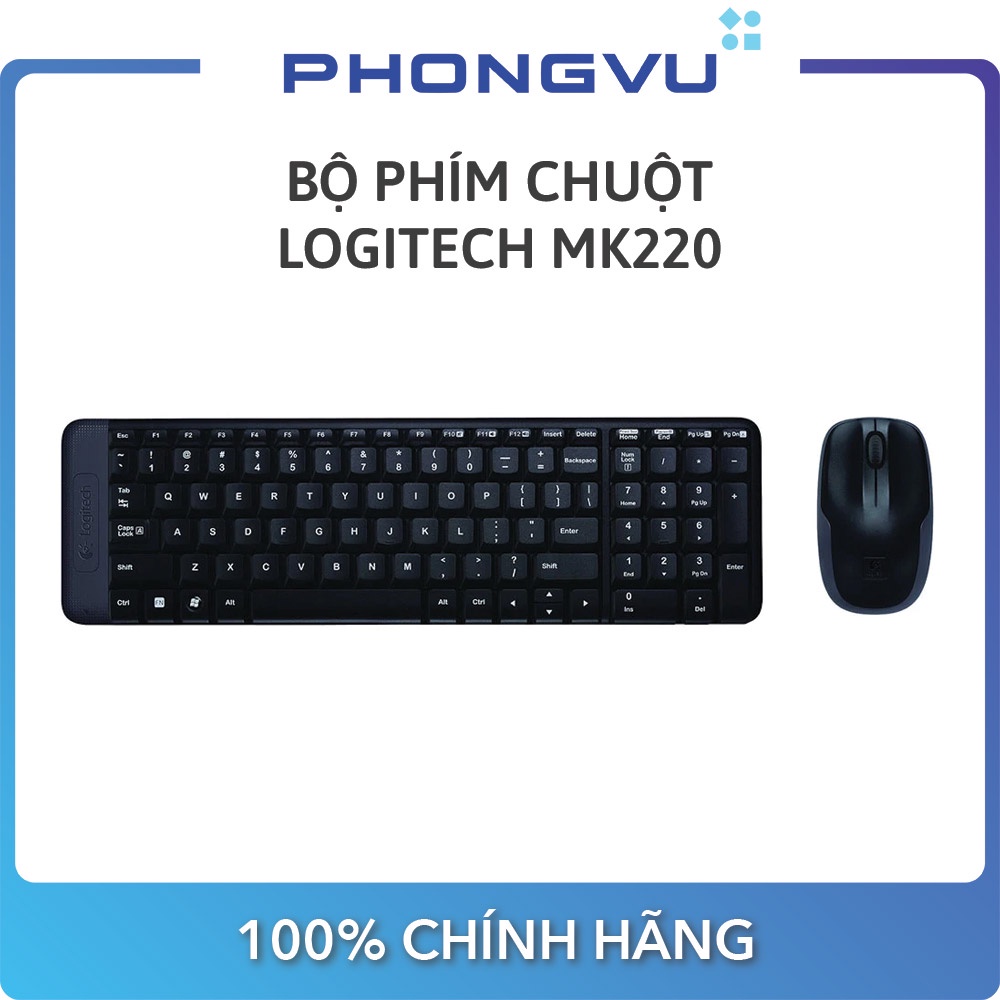 Bàn phím+Chuột máy tính Logitech MK220