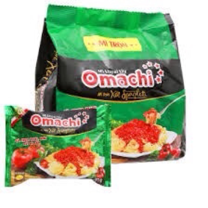 Combo 5 Gói Mì Khoai Tây Omachi Xốt Bò Hầm/ Sườn Hầm Ngũ Quả/Tôm Chua Cay Gói 80G