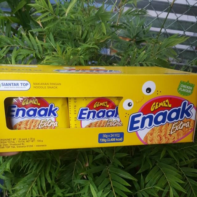 Mì Ăn Sống Enaak Hộp 24 gói Nhập Khẩu Indo