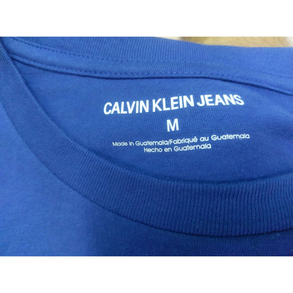 Tết Áo Calvin Klein Jeans Xanh Logo 3D Chính Hãng :)) . new ! . 🇻🇳 2020 : ": : 🌺 * .