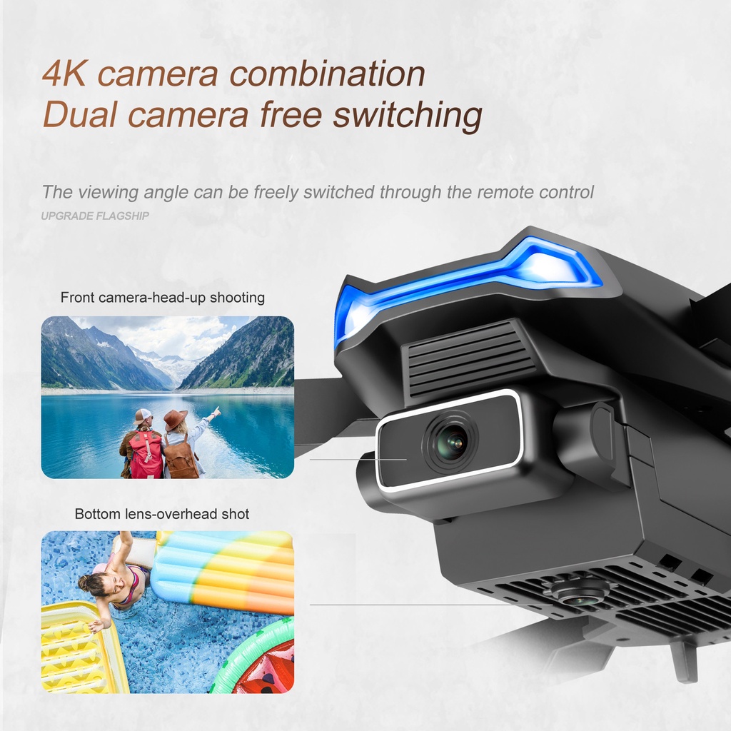 Máy Bay Điều Khiển Từ Xa 4k Uhd Camera Fpv 120 ° Fov 1080p