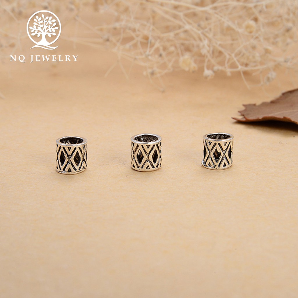 Charm chặn hạt họa tiết chữ X - NQ Jewelry