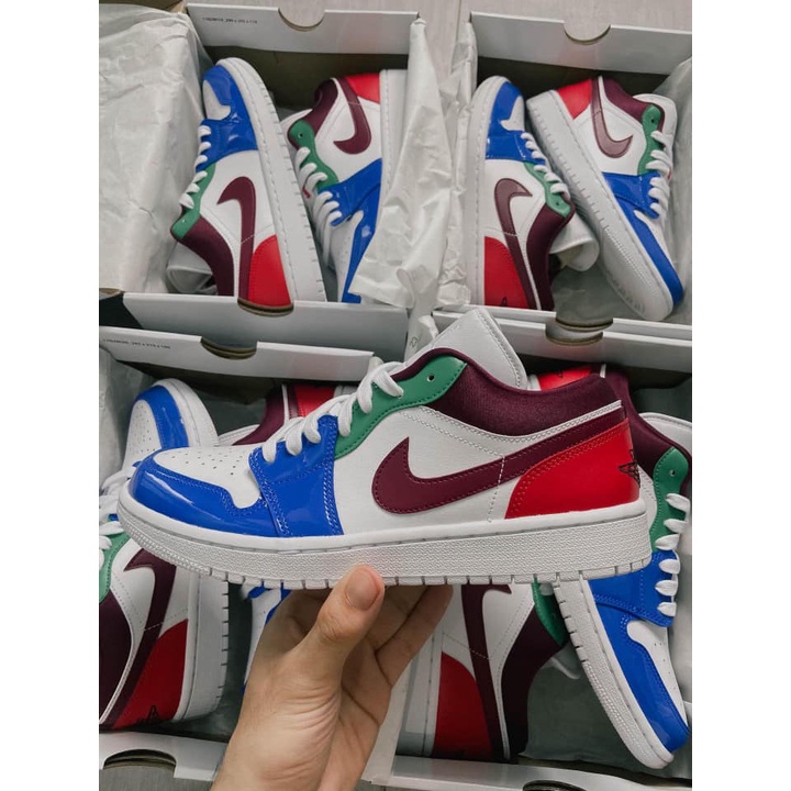 Giày Nike Jordan 1 Low Patent Multicolor HÀNG CHÍNH HÃNG Air Jordan 1 Low SE Multi-color [DB5455 100] - Simple Sneaker