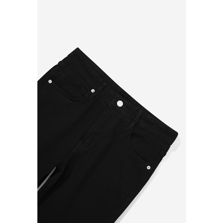 OWL BRAND ® BASIC SKINNY JEANS  - Quần jeans dài dáng ôm chấn / Đen trơn
