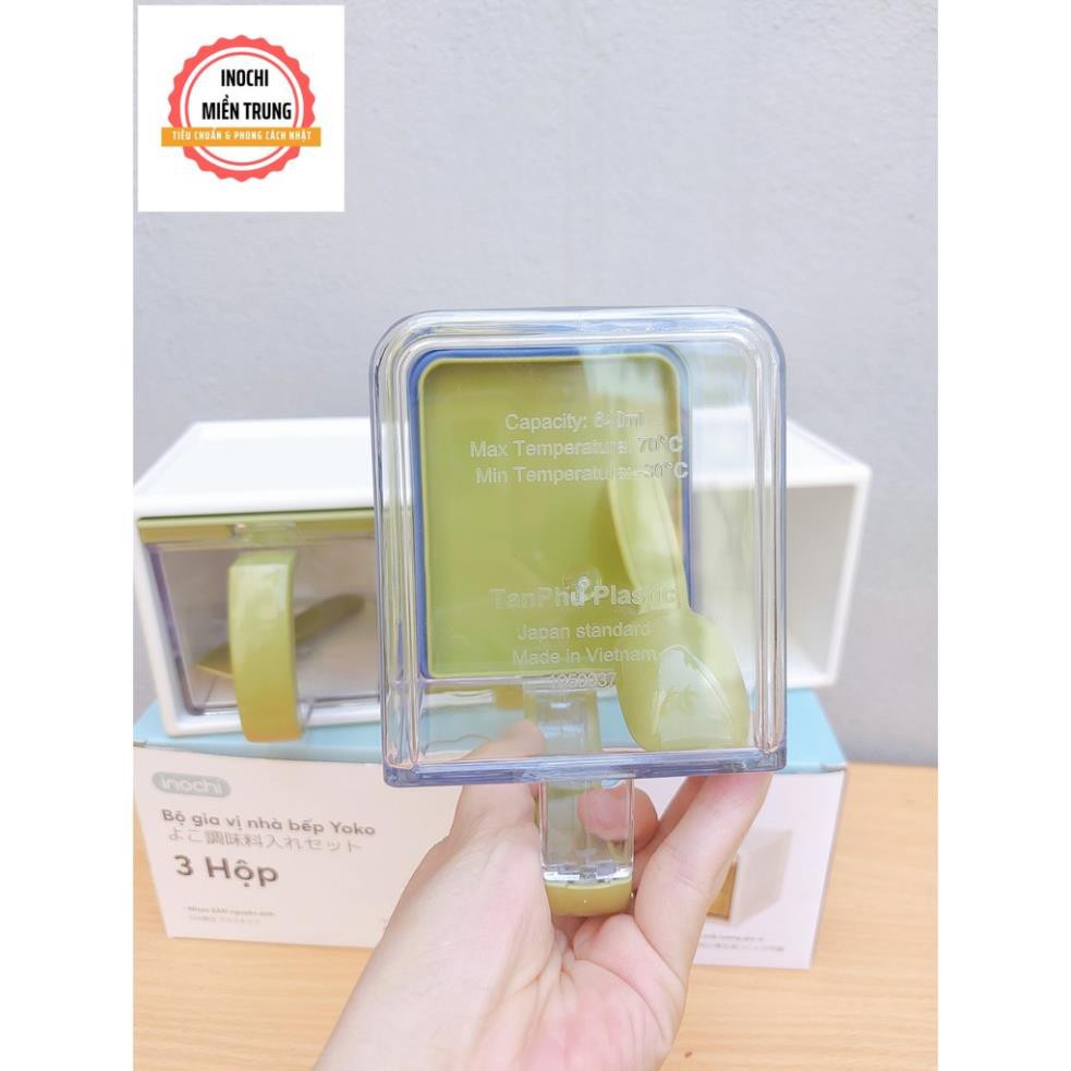 Hộp đựng gia vị, hũ gia vị nhà bếp cao cấp Inochi