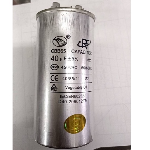 40 / 450V Cắm Đại Bàng CAPACITOR Xi Lanh Kim Loại Chất Lượng Tốt Cho Máy Điều Hòa Thiết Bị Điện Máy 