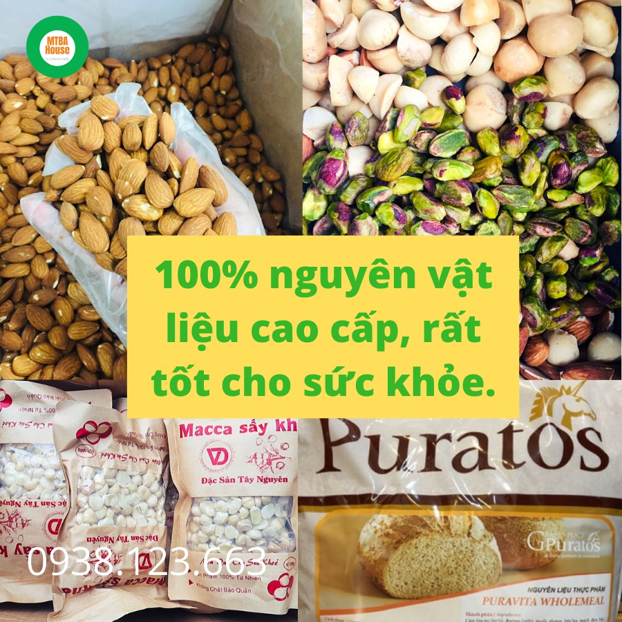 [HÀNG CAO CẤP] BÁNH BISCOTTI CÔNG THỨC Ý MTBA House, HỖ TRỢ ĂN KIÊNG, GIẢM CÂN, TẬP GYM, ĂN KETO, 250 GR