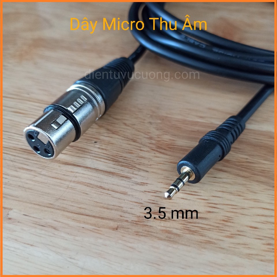 Dây Micro Thu Âm Live Stream ( Dài 2.5 Mét )