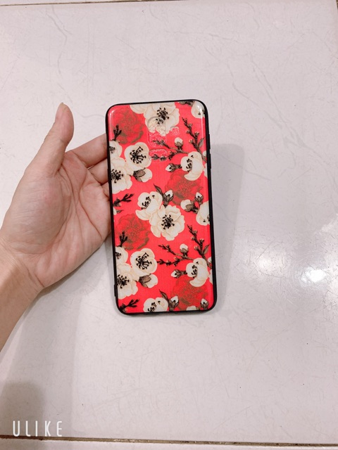 Ốp lưng sam sung A6 Plus,A6+,J8,A6Plus Hoa đào vàng