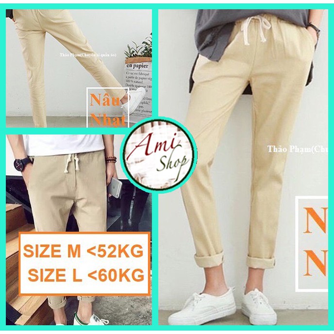 Quần baggy kaki (streetwear) Unisex (kèm clip)