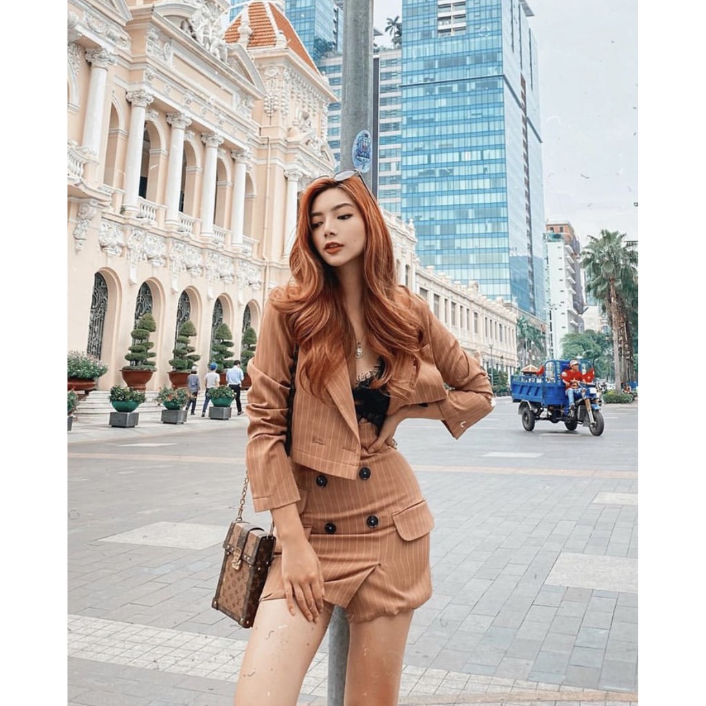 [Kisserine] Áo vest nữ Krystal Blazer & Skirt | BigBuy360 - bigbuy360.vn