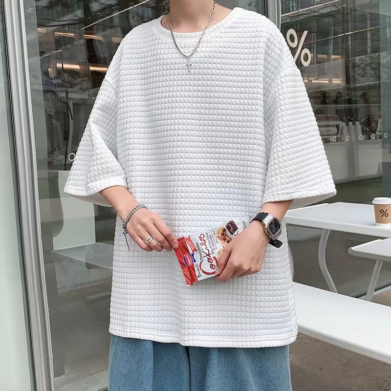 Áo Thun Tay Lửng Thời Trang Phong Cách Hàn Quốc Cho Nam