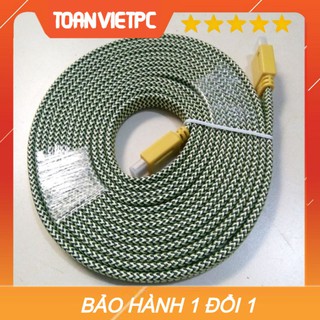 Cáp tín hiệu hdmi 10m dẹt full | cáp hdmi 10m dẹt bọc lưới