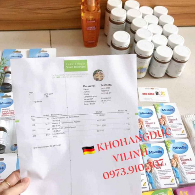 (Bill Đức) Sanct Bernhard Vitamin C + Zink