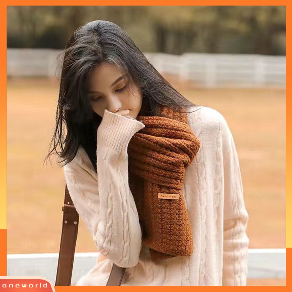 |Áo Thun In Hình ONEOR Thời Trang Năng Động| Khăn Choàng Len Dệt Kim Màu Sắc Trơn Giữ Ấm Thân Thiện Với Da Thời Trang Mùa Đông Cho Nữ