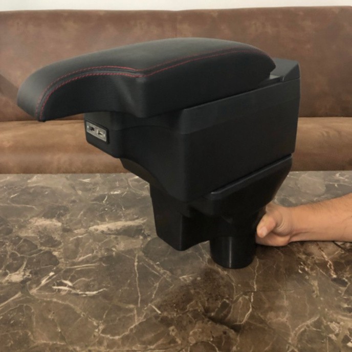 Sản Phẩm Hộp tỳ tay ô tô cao cấp Hyundai Accent và Kia Rio 2017-2019 tích hợp 6 cổng USB .