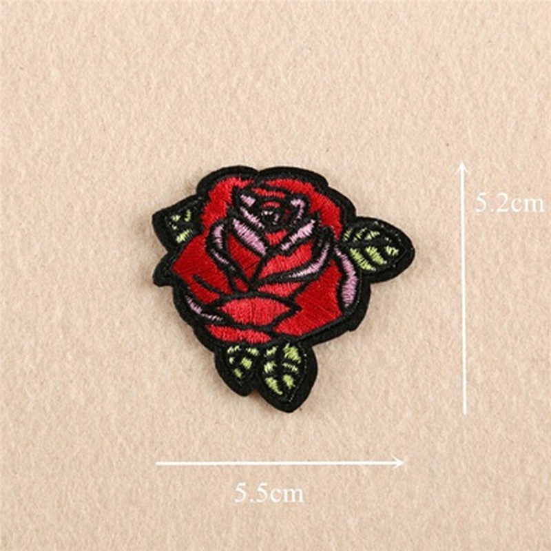 Set 11 Miếng Dán Ủi Thêu Hình Hoa Hồng