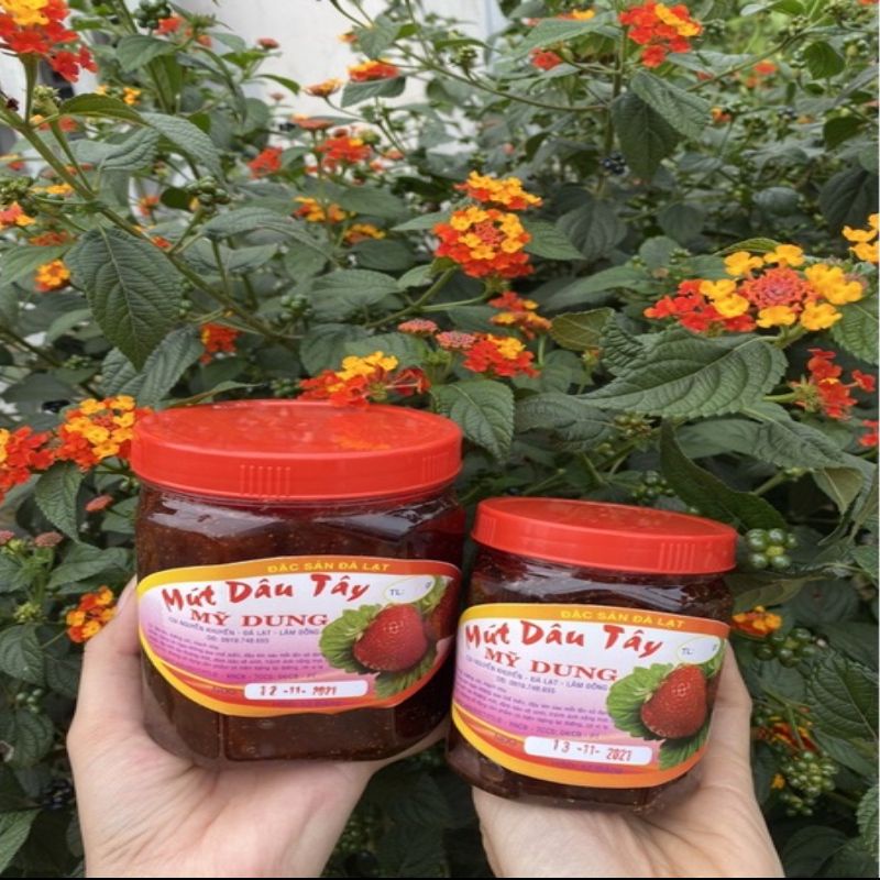 Hủ 500gr mứt dâu tây Đặc sản Đà Lạt Pna Store